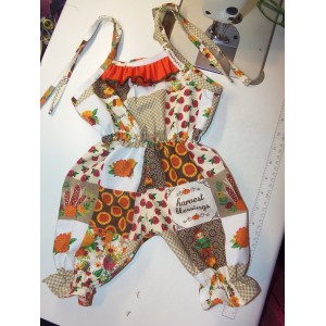 Baby Girl Harvest Blessings Thankful Daycare Romper Girls Size 18/24mo Ready to ship image