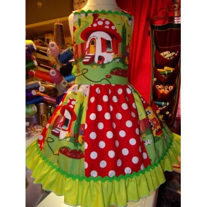 Back to School Home Sweet Home Gnome polka dot dress Size 3t Back to School Home Sweet Home Gnome polka dot dress Size 3t