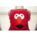 Elmo Vintage Patchwork fabric Ruffles Dress Size 3t/4t 23in length Ready to Ship image
