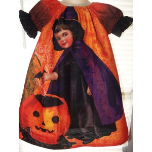 Halloween Dress Vintage Fabric Baby Girl Halloween Dress Halloween Dress Vintage Fabric Baby Girl Halloween Dress