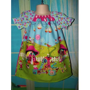 Home Sweet Home Gnome fabric Happy Easter Bunny Dress Size 2t,3t or 4t Ready to ship Home Sweet Home Gnome fabric Happy Easter Bunny Dress Size 2t,3t or 4t Ready to ship image