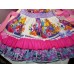 It's a Small World  Birthday, Rainbow,Tea Party Fairy tale Dress  Size 3t  Cotton fabric   Ready to ship