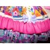 It's a Small World  Birthday, Rainbow,Tea Party Fairy tale Dress  Size 3t  Cotton fabric   Ready to ship