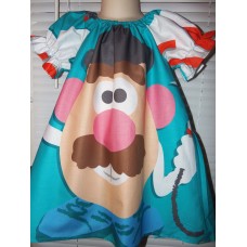 Mr. Potato Head  Baby Girl Dress   Size 4t     21 in length