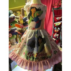Mulan Dress Disney princess Chinese Heroine Warrior Dress Size 4t  