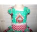 Patchwork Christmas Candy Ginger House Cookies Dress Size 3t Ready to ship image