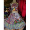 Patchwork   Easter Bunny Eggs     Dress Size  6   Ready to ship