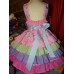 Patchwork Easter Rainbow Unicorn Dress Size 3t