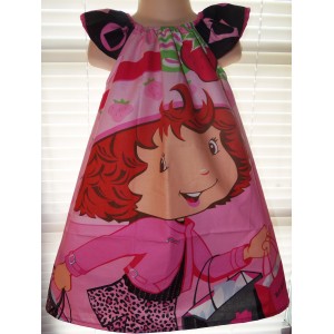 Strawberry shortcake Back to School Dress Size 4t Ready to Ship Strawberry shortcake Back to School Dress Size 4t Ready to Ship image