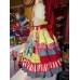 Vintage Recycling fabric Dumbo Circus Ruffles Dress Size 9/10 30in length Ready to Ship image