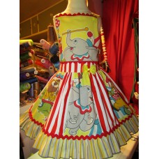 Vintage  new   fabric  Dumbo Circus  Ruffles  Dress Size 3t Ready to Ship