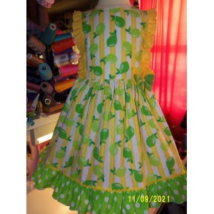 Lemons and limes summer ruffles dress size 4T