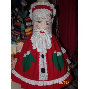 Santa Clause christmas ruffles dress size 8
