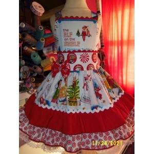 Elf on the shelf christmas ruffles dress size 3T