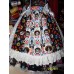 Coco mexican christmas ruffles dress and bow size 8-9
