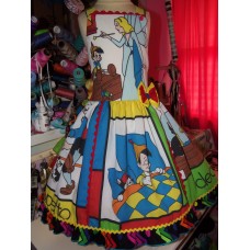 Back to School Inspired Pinocchio Dress   Size  6  Ready to ship