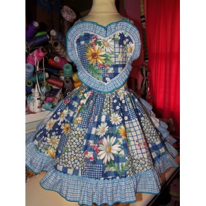 Daisy heart flower  Dress Size  5t  Ready to ship