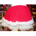  Christmas Santa Claus Dress with Tutu Skirt and Hat Size 4t