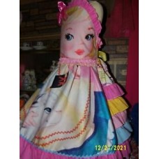 Bo Peep Ruffles Vintage Fabric  Girls Dress Size  8