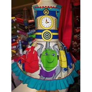 Chuggington Trains Back to School  Dress   Size 4t