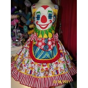 Circus Happy B-Day Clown Dress up Party  Dress  size 5t  Ready to Ship