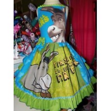 Donkey Shrek Girls Dress Size -6 girls