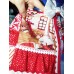 ELF ON THE SHELF Girls Dress RARE Vintage Fabric  Size 5t Ruffles Christmas