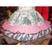 Elephant Birthday Outfit Gray and Pink Dress ruffled ,tutu size, 2t ,Ready to Ship