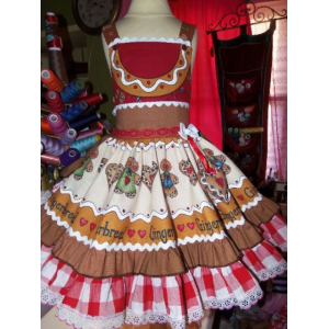 Ginger Family Christmas Gingerbread Village Ginger cookies Gingerbread Girl Costume Dress Size 4t Ginger Family Christmas Gingerbread Village Ginger cookies Gingerbread Girl Costume Dress Size 4t