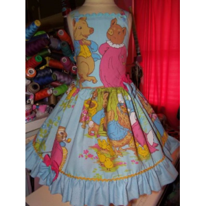 Ginger and Pickles Peter Rabbit Vintage fabric Picture Day Ruffle Dress Size 4t Ready to ship Ginger and Pickles Peter Rabbit Vintage fabric Picture Day Ruffle Dress Size 4t Ready to ship