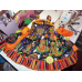 Ginger house Halloween Candy land Ruffles Dress Size 3t/4t 23in length Ready to Ship