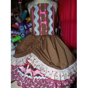 Gingerbread Gingerbread Girl Costume Dress Size 4t
