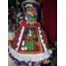 Gingerbread  Family Dad Mom and Kids  Dress   Size 8 Ruffles Christmas