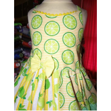 Lemon and limes Baby dress, toddler dress, girl dress