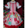 Little Red Riding Hood dress and embroidery eyelet fabric top Size 5t Ready to Ship