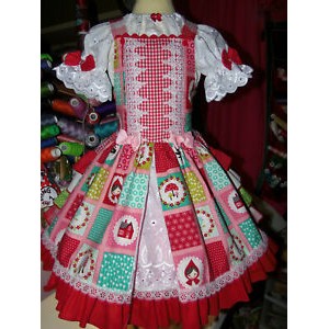Little red riding Hood Girls dress and embroidery eyelet top Size 5t Ready Ship Little red riding Hood Girls dress and embroidery eyelet top Size 5t Ready Ship