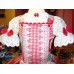Little red riding Hood Girls dress and embroidery eyelet top Size 5t  Ready Ship