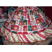 North Pole Santa Deers Christmas Vintage Fabric Deer Ruffles Dress only Size 6 Ready to Ship