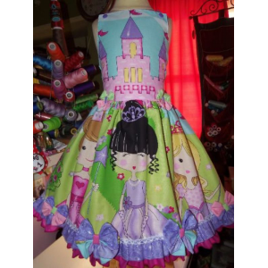Once Upon a Time Princess Bows Dress Size 5t/6 Ready to ship