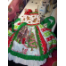Patchwork Christmas Gingerbread Village Ginger cookies Gingerbread Girl Costume Dress Size 6-7_