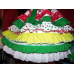 Patchwork Christmas Gingerbread Village Ginger cookies Gingerbread Girl Costume Dress Size 6-7_