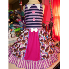 Patchwork Doc Mcstuffins Ruffle Dress Ready to ship(see measurements)