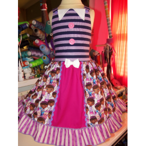 Patchwork Doc Mcstuffins Ruffle Dress Ready to ship(see measurements) Patchwork Doc Mcstuffins Ruffle Dress Ready to ship(see measurements)