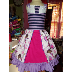 Patchwork Doc Mcstuffins Ruffle Dress Size 6 Ready to ship Patchwork Doc Mcstuffins Ruffle Dress Size 6 Ready to ship