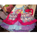 Patchwork It's a Small World Easter Birthday Tea Party Fairy tale Dress Size 4t Ready to ship