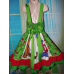 Patchwork Vintage fabric Grinch Christmas Dress Size 6-8 Ready to ship