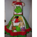 Patchwork Vintage fabric Grinch Christmas Dress Size 6-8 Ready to ship