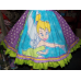 Patchwork Vintage fabric Tinker Bell Ruffles Dress only Size 6 Ready to Ship