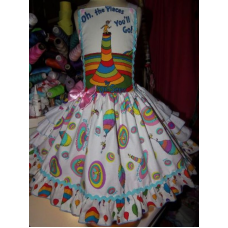 RARE Dr. Seuss Girl's Dress, Birthday Dress Size 5t