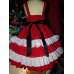Santa Clause Pagent Dress Christmas Vintage Fabric Girl Costume Dress Size 5t kids